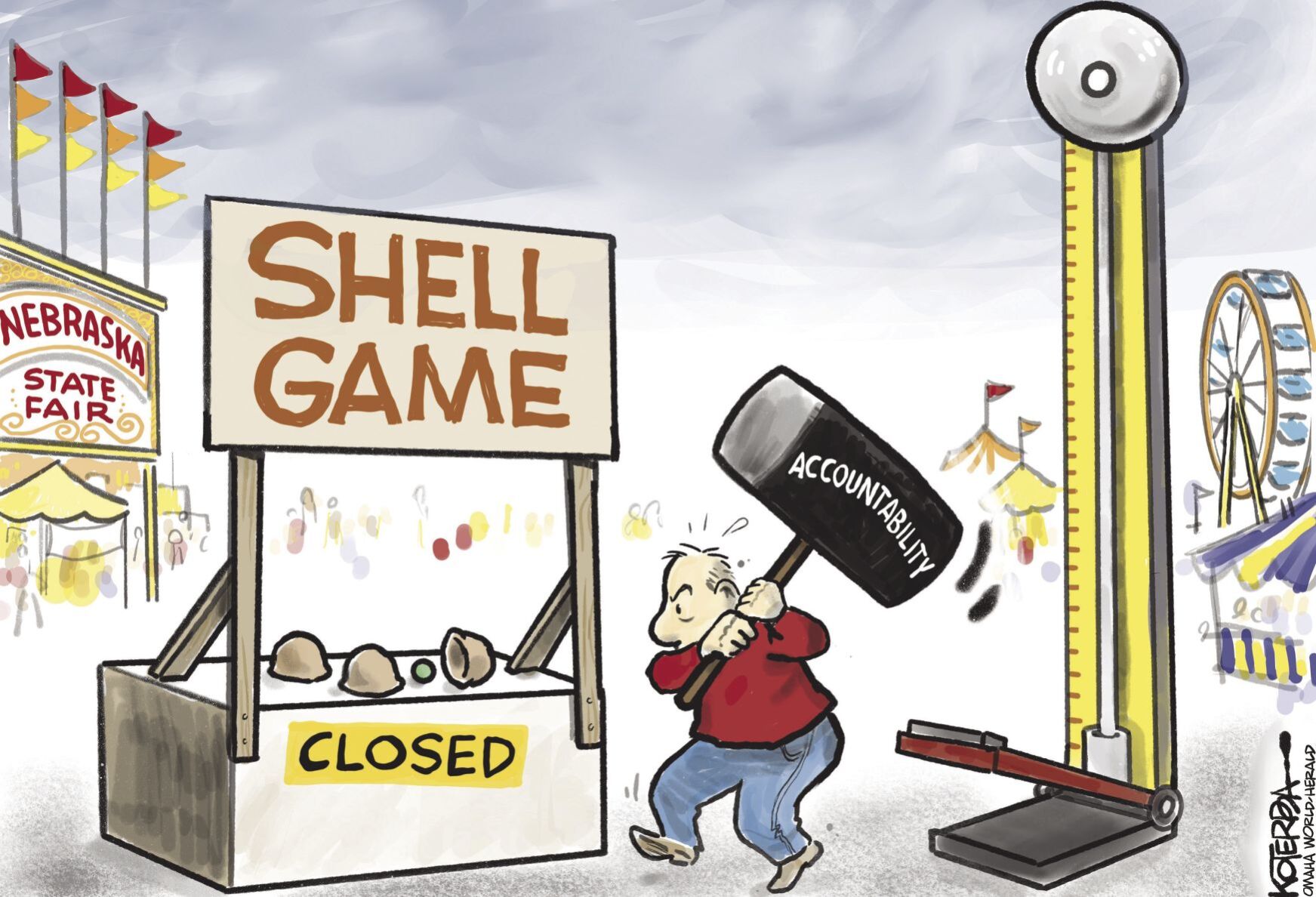 Jeff Koterba's latest cartoon: Game over